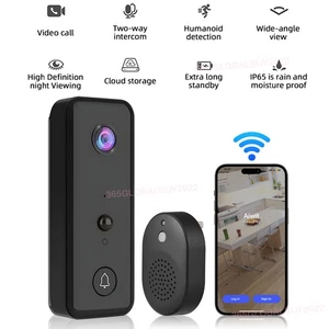 Wireless Smart Doorbell Video Visual Intercom Security Camera Door Bell w/ Chime - Bild 1 von 17