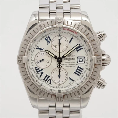 Breitling Chronomat Evolution A156A53PA SS SS AT White Dial 1 Extra Link - image 1 of 4
