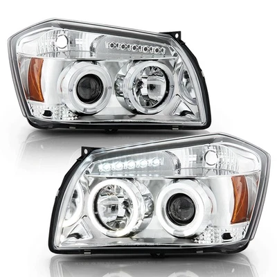 2005-2007 Dodge Magnum LED Halo Projector Headlights Lights Lamp Left+Right - Изображение 1 из 4