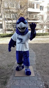 Halloween Blue Eagle Mascot Costume Hawk Anime Kit Theme Dress Carnival - Picture 1 of 3