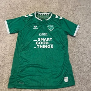 SAINT-ETIENNE 2022 2023 HOME FOOTBALL SHIRT SOCCER JERSEY HUMMEL YOUTH 14 L/XL - Picture 1 of 6