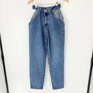 Pretty Little Things Women Jeans 90's Cut Out Baggy Boyfriend Jeans Sz 8 - Picture 1 of 11