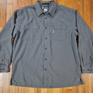 Mens Columbia XCO Button Down Long Sleeve XL Shirt Green Plaid Check NWOT - Picture 1 of 11