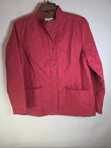 Giacca cappotto Orvis donna XL rosso castagno trapuntato campo campagna equitazione caccia lavoro - Foto 1 di 16