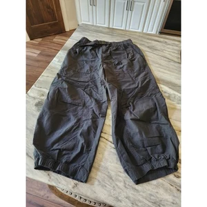 FP Movement Cropped Hose weites Bein Gummibund Freizeit schwarz Größe M - Bild 1 von 10