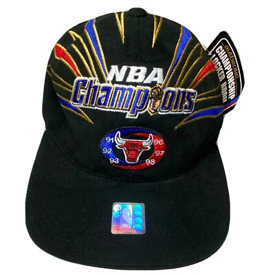 NEW Vtg Chicago Bulls NBA 1998 Championship Starter Hat StrapBack Cap - NWT - Image 1 of 4