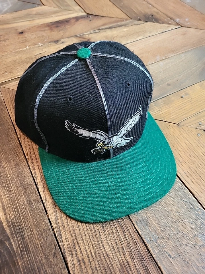 Aguja americana vintage años 90 Philadelphia Eagles lana cosida con cadena  Foto 1 de 4