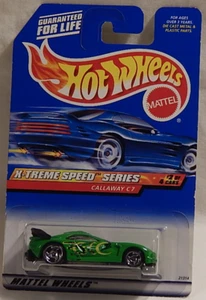 Callaway C7 Corvette Sports Race Car Hot Wheels 1999-966 X-Treme Speed Series - Picture 1 of 4