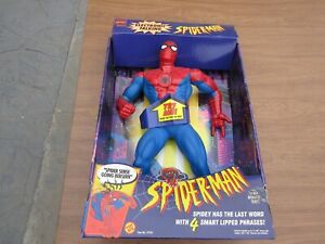 VINTAGE 1994 TOY BIZ 16 Inch ELECTRONIC TALKING SPIDER-MAN FIGURE Boxed 47361 DB