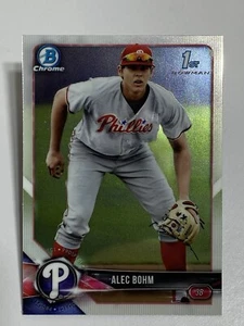 2018 Bowman Chrome Draft Prospect ALEC BOHM 1st Card #BDC-25 - Picture 1 of 2