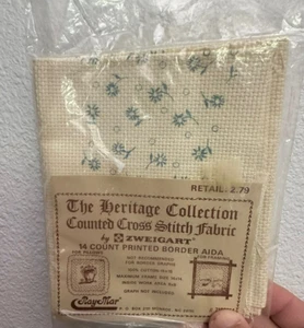 14 count Heritage Collection 15 x 15" Cross Stitch fabric Aida 8x8" work area - Picture 1 of 2