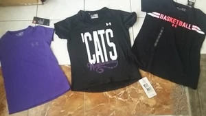 NWT Girls size S, XS, or M UNDER ARMOUR t-shirt Northwestern Cats, basketball  - Picture 1 of 5