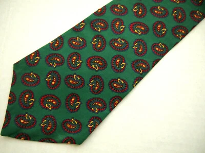 Corbata para hombre Gap verde rojo amarillo cachemira 100 % algodón 59" Foto 1 de 4