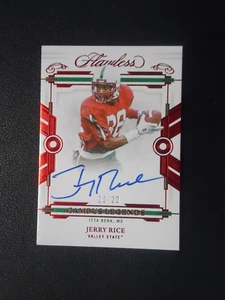 Jerry Rice 2022 PANINI IMPECCABILE COLLEGIALE CAMPUS LEGGENDE 20/20 Card #CLJRI - Foto 1 di 2