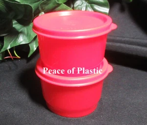 Tupperware Nuevas Tazas de Snack - Juego de 2 - 4 OZ - Rojo con Sellos Rojos - Imagen 1 de 3