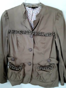 Marc Jacobs Women's Tan Beige Long Sleeve Jacket Size 8 - Picture 1 of 3