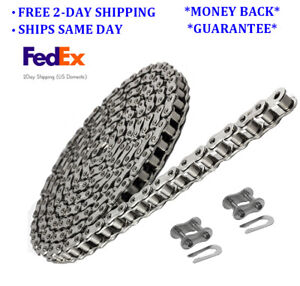 #35 SS Stainless Steel Roller Chain 10 Feet with 2 Connecting Links