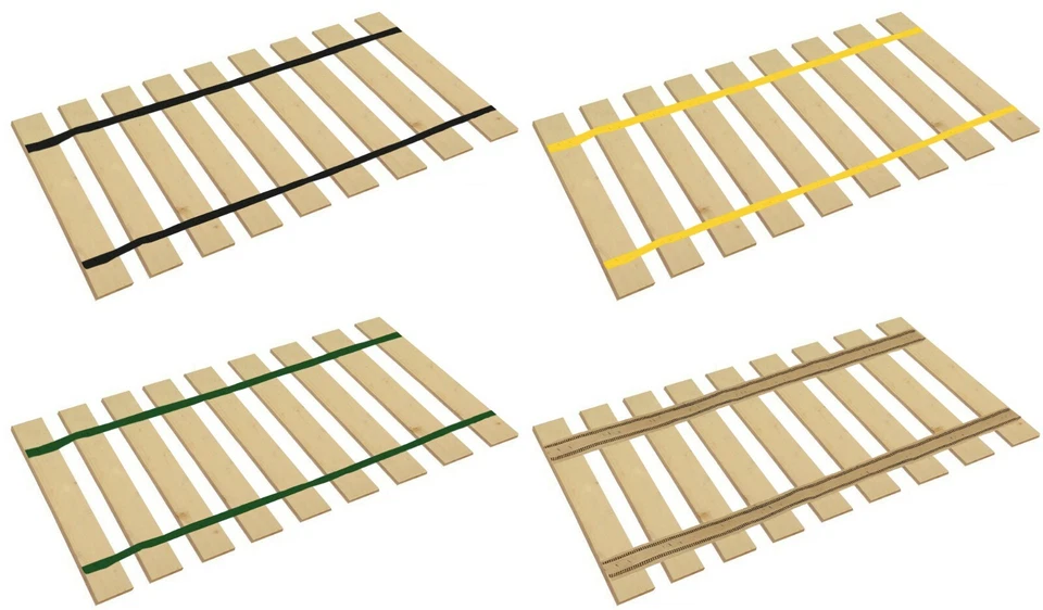 Bed Slats King Size with Straps Custom Width Platform Mattress Support Boards - Image 1 of 1