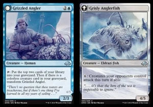 Grizzled Angler // Grisly Anglerfish NM, S-Chinese MTG Eldritch moon - Picture 1 of 1