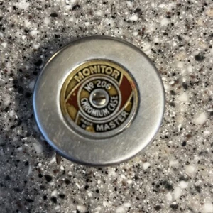 Vintage Monitor Nr. 206 Chrom Etui 6 Fuß rundes Maßband vom Meister - Bild 1 von 8