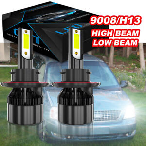 For Ford Freestar 2004-2007 6000K 2PC H13 9008 LED Headlight Bulbs High/Low Beam