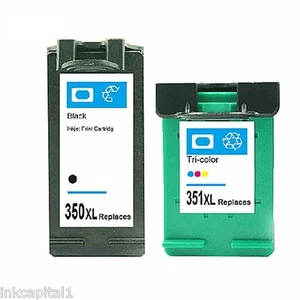 Black & Colour Ink Cartridges Non-OEM Alternative For HP No 350XL & No 351XL - Picture 1 of 1