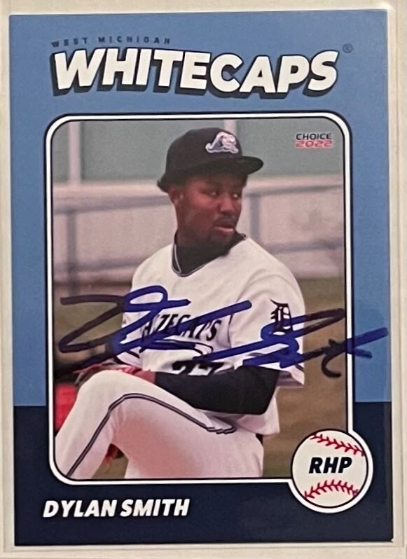 Dylan Smith 2022 West Michigan Team Set Rookie Card SIGNED AUTO Autograph RC - Image 1 of 1