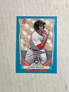 BYRON BUXTON 2014 Bowman Draft SKY BLUE PARALLEL SP RC 312/399! #TP-69! TWINS! - Picture 1 of 2
