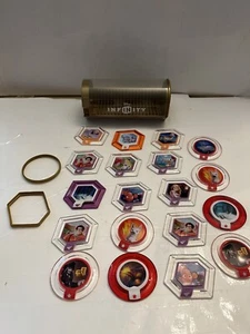 DISNEY INFINITY Power Disc Lot of  19 With Gold Case Perfect Zorg And More - Picture 1 of 20