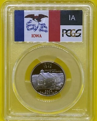 2004 S 25C Iowa Quarter PCGS PR70 DCAM - Image 1 of 4