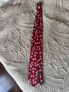 Men’s Dice Red 100% Silk Necktie Paul Frederick 58 inches long, 3 ¾ inches wide - Picture 1 of 3