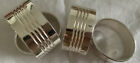 4 Silver Tone Metal Oval Style Napkin Rings