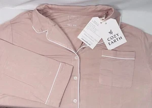 Cozy Earth Langarm Bambus Pyjama Oberteil Rouge XXL TALL Neu mit Etikett - Bild 1 von 6