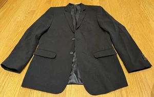 Calvin Klein Boys Black Blazer Suit Jacket 2-Button Size 18 R - Picture 1 of 4