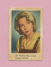 1963 Dutch Gum Card (301-451) #307 Shirley MacLaine