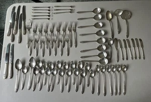 Oneida WMA Rogers A1 Plus Meadowbrook Vintage Stainless Silverware Big Lot - Picture 1 of 9