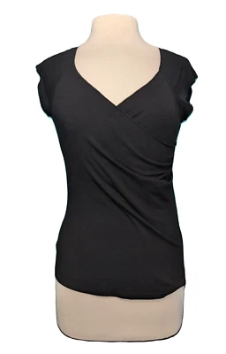 Shameless Vintage Black Crossover Top Size L Preowned - Image 1 of 4