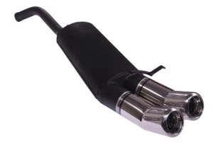 muffler for Skoda Felicia Hatchback 1.6 55kW 1994-2001 Double Round Tips 80mm - Picture 1 of 2
