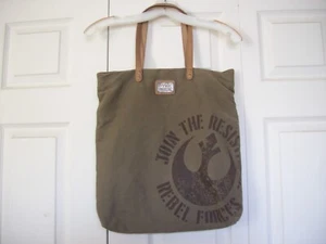 Loungefly Star Wars Rebel Resistance X-Wing Squadron Canvas Tote Book Bag Purse - Picture 1 of 6