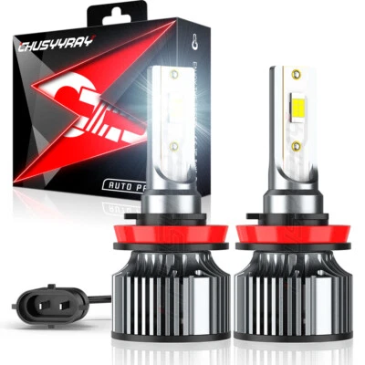 For Jaguar XF 2009-2011 H11 LED Headlight Bulbs Kit Low Beam 6500K White new - Image 1 of 4
