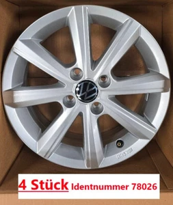 VW UP! Llantas de aluminio 15" pulgadas originales 4 piezas 1S0601025BP(1605) - Imagen 1 de 7