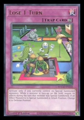 Yu-Gi-Oh Lose 1 Turn Maximum Gold #MAGO-EN160 1ª Edición Foto 1 de 2