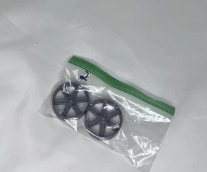 KNEX FELGEN KONVOLUT: 2 Motorrad Slick 2,25" grau 6 Speichen Naben Teile - Bild 1 von 1