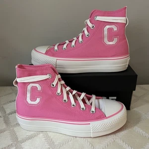 Zapatillas deportivas Converse para mujer 6,5 Hi Top plataforma CTAS Lift Oops rosa A07141C - Imagen 1 de 6