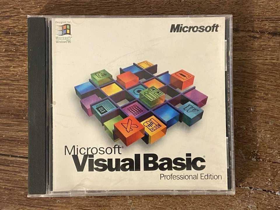 Microsoft Visual Basic Professional Edition with Key 1991-1995 Windows 95' - Image 1 of 2