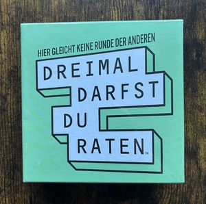 „Dreimal darfst du raten“ Kartenspiel – originalverschweißt, Kylskapspoesi - Bild 1 von 2