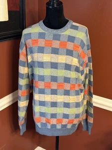 Norm Thompson Pullover mehrfarbig Karomuster Größe Large Canada Coogi-Stil - Bild 1 von 7