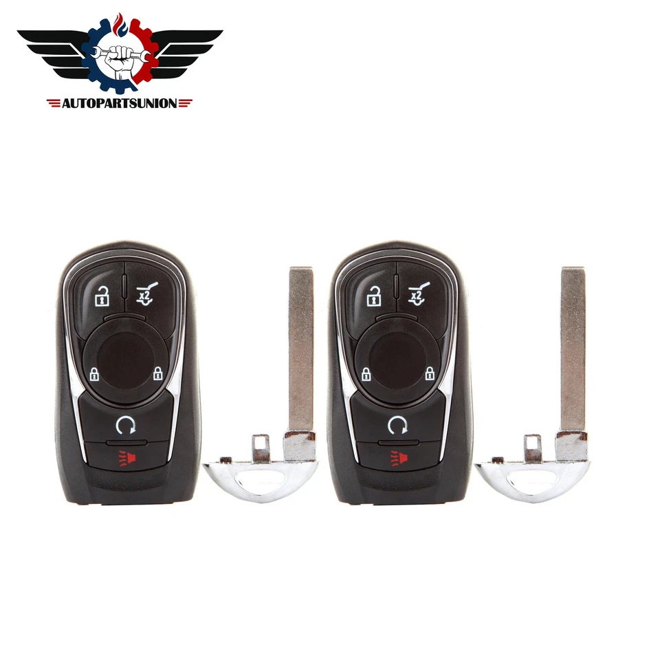 2 piezas se adapta a Buick nuevo sin cortar reemplazo remoto sin llave llavero sistema inteligente Foto 1 de 4