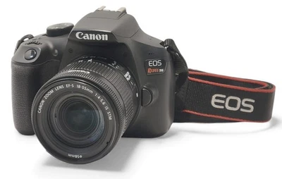 CANON EOS REBEL T6 18MP CMOS FULL HD Wi-Fi LCD DSLR CAMERA w/18-55mm LENS BUNDLE - Image 1 of 4