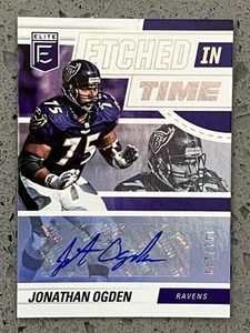 2022 Panini Donruss Elite Etched in Time Signatures /149 Jonathan Ogden Auto HOF - Picture 1 of 3